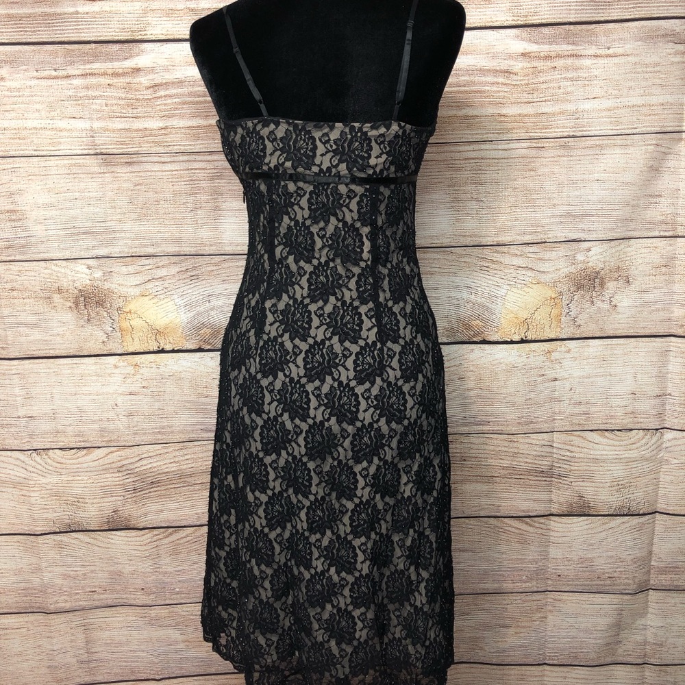 Express Strappy Black Lace Midi Dress - Picture 2 of 7